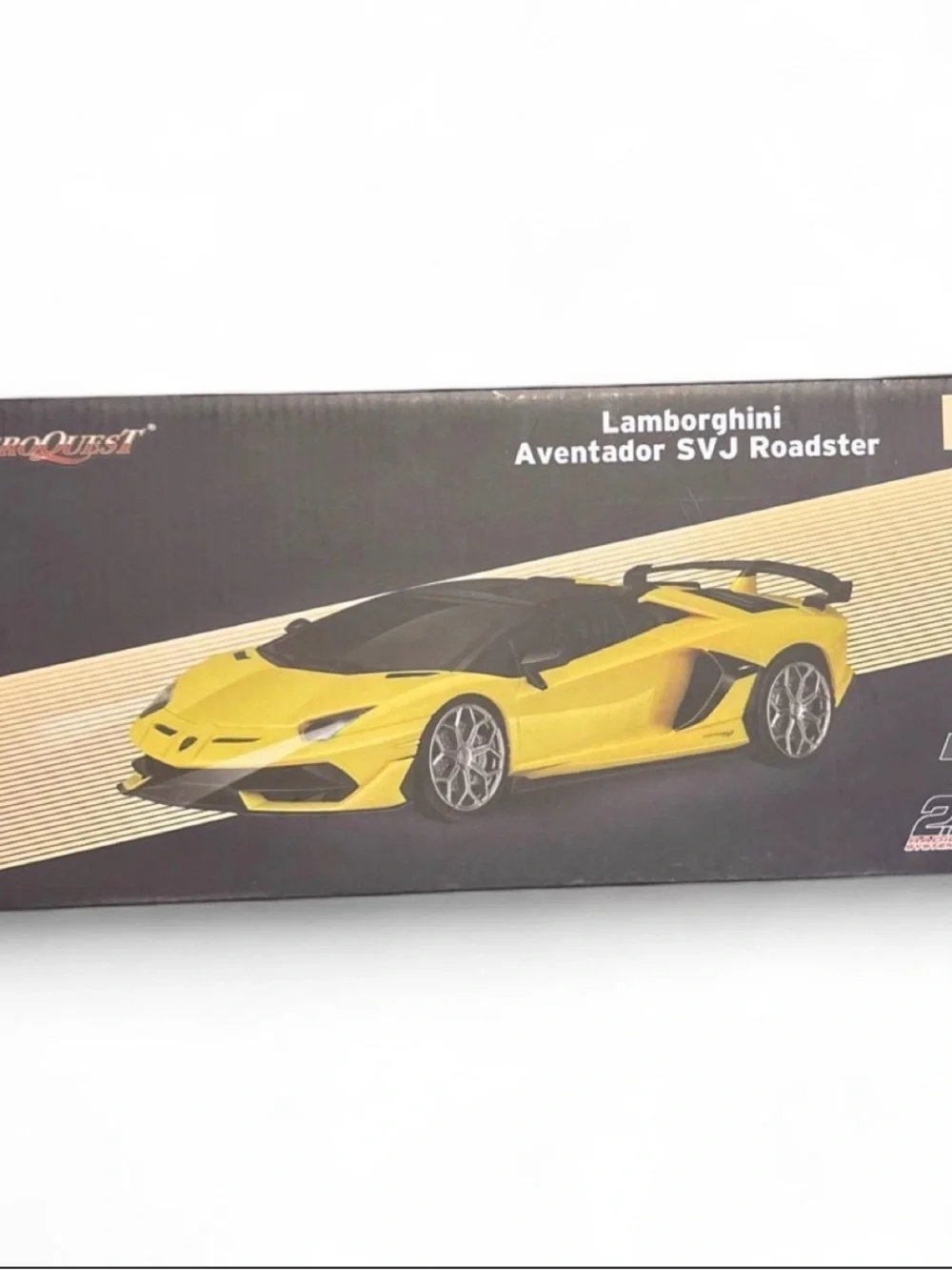 Lamborghini Yellow and Black Aventador SVJ Roadster Car Audio Trim